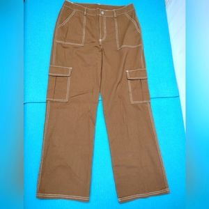 Hesperus Women's Straight Relaxed Fit Cargo Utility Pants Size L